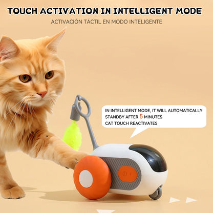 Smart Rolling Cat Toy Car